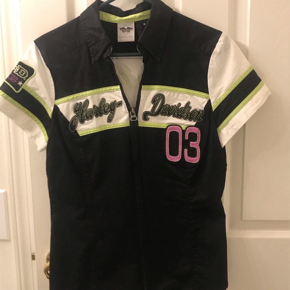 Harley-Davidson zip-front shirt